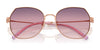 Coach CAD79 HC7175 Sunglasses | Size 56 / Shiny Light Gold / Brown Gradient (3N 14.2%) №900574