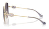 Coach CAD73 HC7176B Sunglasses | Size 54 / Shiny Light Gold/Fawn / Brown Gradient (3N 14.2%) №900574