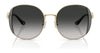 Coach CAD73 HC7176B Sunglasses | Size 54 / Shiny Light Gold/Fawn / Brown Gradient (3N 14.2%) №900574