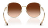 Coach CAD73 HC7176B Sunglasses | Size 54 / Shiny Light Gold/Fawn / Brown Gradient (3N 14.2%) №900574