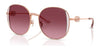 Coach CAD73 HC7176B Sunglasses | Size 54 / Shiny Rose Gold/Rose / Berry Gradient (3N 16%) №93318H