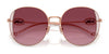 Coach CAD73 HC7176B Sunglasses | Size 54 / Shiny Light Gold/Fawn / Brown Gradient (3N 14.2%) №900574