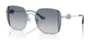 Coach CAD72 HC7177B Sunglasses | Size 51 / Shiny Silver/Blue / Blue Gradient (2N 25%) №900135