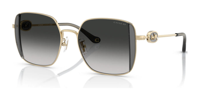 Coach CAD72 HC7177B Sunglasses | Size 51 / Shiny Light Gold / Smoke / Grey Gradient (3N 13.2%) №90053C
