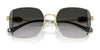 Coach CAD72 HC7177B Sunglasses | Size 51 / Shiny Light Gold/Smoke / Grey Gradient (3N 13.2%) №90053C