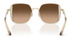 Coach CAD72 HC7177B Sunglasses | Size 51 / Shiny Light Gold/Smoke / Grey Gradient (3N 13.2%) №90053C