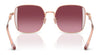Coach CAD72 HC7177B Sunglasses | Size 51 / Shiny Light Gold/Smoke / Grey Gradient (3N 13.2%) №90053C