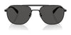 Coach CAE80 HC7178 Sunglasses | Size 57 / Satin Black/Black / Grey Solid (3N 10%) №939387