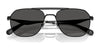 Coach CAE80 HC7178 Sunglasses | Size 57 / Satin Black/Black / Grey Solid (3N 10%) №939387