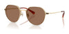 Coach CAE81 HC7179 Sunglasses | Size 52 / Shiny Light Gold / Brown Solid (0N 87.1%) №900573