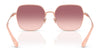 Coach CAE93 HC7180D Sunglasses | Size 57 / Shiny Gold/Black / Grey Solid (3N 10%) №946687
