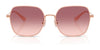 Coach CAE93 HC7180D Sunglasses | Size 57 / Shiny Gold/Black / Grey Solid (3N 10%) №946687