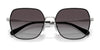 Coach CAE93 HC7180D Sunglasses | Size 57 / Shiny Gold/Black / Grey Solid (3N 10%) №946687