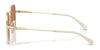 Coach CAE93 HC7180D Sunglasses | Size 57 / Shiny Gold/Black / Grey Solid (3N 10%) №946687