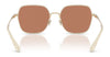 Coach CAE93 HC7180D Sunglasses | Size 57 / Shiny Gold/Black / Grey Solid (3N 10%) №946687