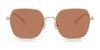 Coach CAE93 HC7180D Sunglasses | Size 57 / Shiny Gold/Black / Grey Solid (3N 10%) №946687