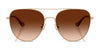 Coach CBZ89 HC7182 Sunglasses | Size 56 / Shiny Black / Grey Gradient (3N 14.8%) №93443C