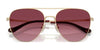 Coach CBZ89 HC7182 Sunglasses | Size 56 / Shiny Black / Grey Gradient (3N 14.8%) №93443C