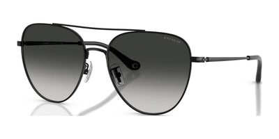 Coach CBZ89 HC7182 Sunglasses Shiny Black / Grey Gradient
