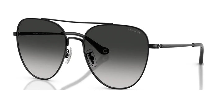 Coach CBZ89 HC7182 Sunglasses | Size 56 / Shiny Black / Grey Gradient (3N 14.8%) №93443C