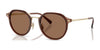 Coach CBZ97 HC7183 Sunglasses | Size 51 / Satin Light Gold / Brown Solid (3N 14.5%) №947473