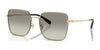 Coach CBZ51 HC7184D Sunglasses | Size 56 / Shiny Light Gold/Black / Grey Gradient (2N 30.0%) №94643C