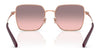 Coach CBZ51 HC7184D Sunglasses | Size 56 / Rose Gold/Bordeaux / Grey Pink Gradient (2N 28%) №947813