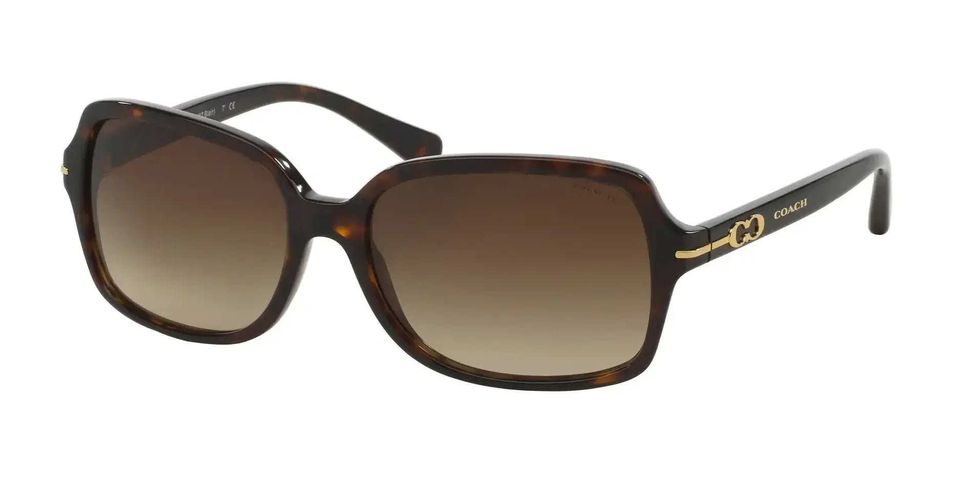 Coach L087 BLAIR HC8116 Sunglasses Dark Tortoise / Brown Gradient