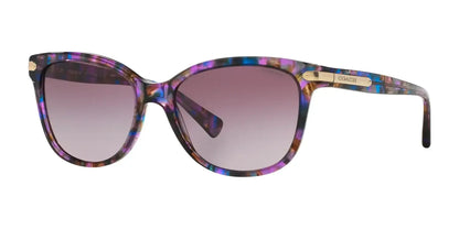 Coach L109 HC8132 Sunglasses Purple Confetti Tortoise / Purple Gradient