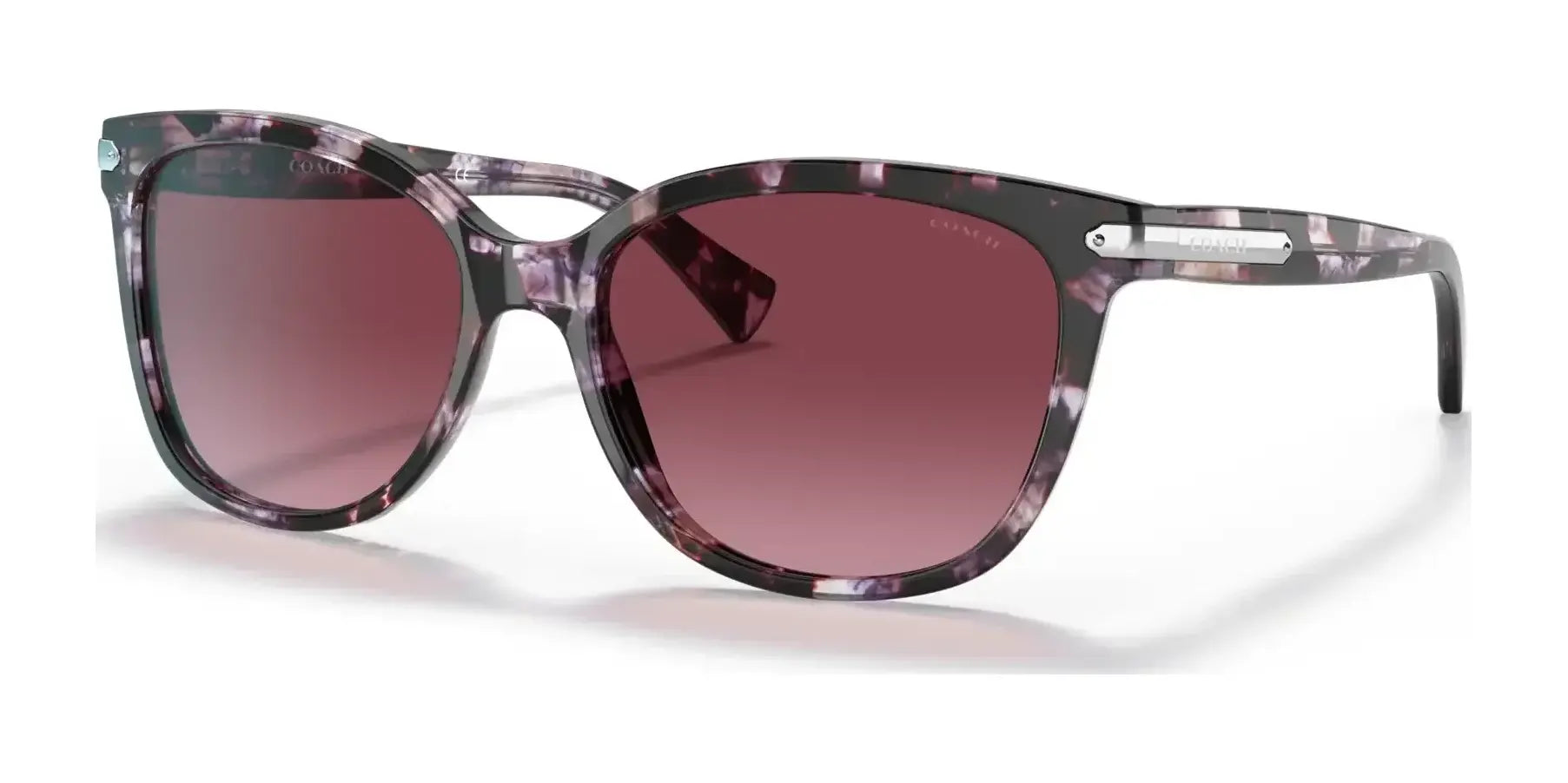 Coach L109 HC8132 Sunglasses Purple Tortoise / Burgundy Gradient