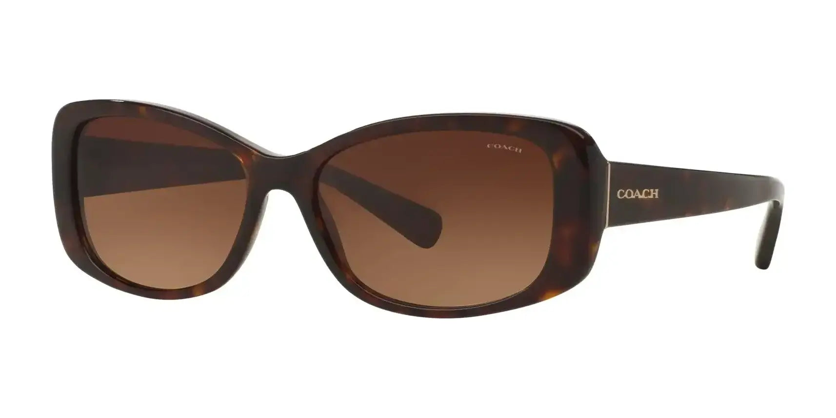 Coach L156 HC8168 Sunglasses Dark Tortoise / Brown Gradient
