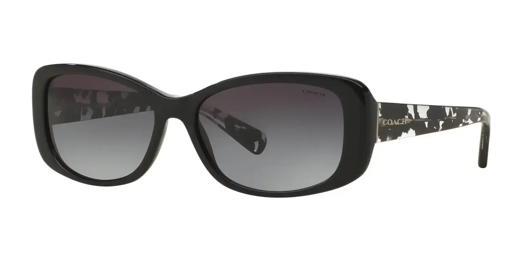 Coach L156 HC8168 Sunglasses Black / Grey Gradient