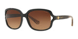 Coach L149 HC8169 Sunglasses Black / Brown Gradient