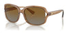 Coach L149 HC8169 Sunglasses | Size 57 / Transparent Brown / Brown Grey Gradient (Polarized) (3P 14%) №5561T5