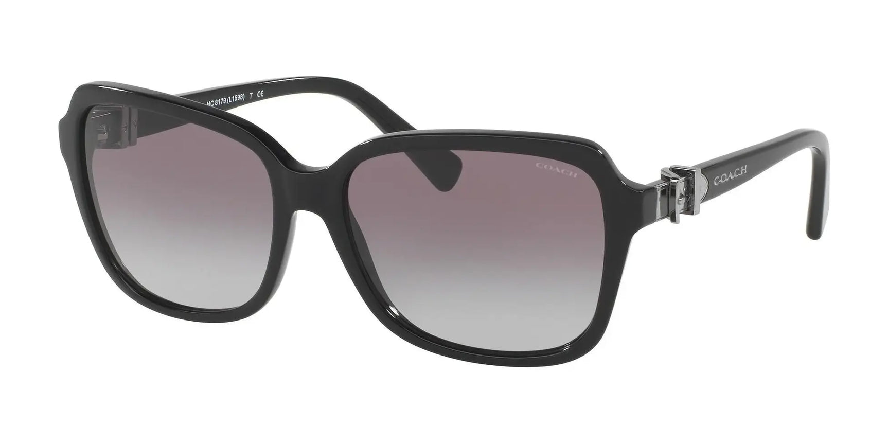 Coach L1599 HC8179F Sunglasses Black / Light Grey Gradient