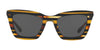 Coach L1630 HC8203 Sunglasses | Size 54 / Black Amber Glitter Varsity Stripe №544087 / Dark Grey Solid (3N 10%)