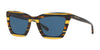 Coach L1630 HC8203 Sunglasses | Size 54 / Blue Honey Gltr Varsity Stripe №544180 / Blue Solid (3N 15.2%)