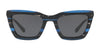 Coach L1630 HC8203 Sunglasses | Size 54 / Black Amber Glitter Varsity Stripe №544087 / Dark Grey Solid (3N 10%)