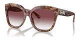 Coach L1083 HC8264 Sunglasses Petal Tortoise / Purple Clear Gradient