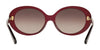 Coach L1100 HC8270U Sunglasses | Size 55 / Transparent Burgundy / Burgundy Gradient (3N 15%) №5557E2