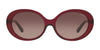 Coach L1100 HC8270U Sunglasses | Size 55 / Transparent Burgundy / Burgundy Gradient (3N 15%) №5557E2