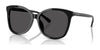 Coach L1101 HC8271U Sunglasses | Size 57 / Black / Dark Grey (3N 10%) №500287