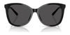 Coach L1101 HC8271U Sunglasses | Size 57 / Amethyst Pearl Tortoise / Smoke Purple Gradient (2N 21%) №584346