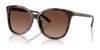 Coach L1101 HC8271U Sunglasses | Size 57 / Dark Tortoise / Dark Brown Gradient (Polarized) (3P 11.3%) №5120T5