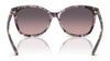 Coach L1101 HC8271U Sunglasses | Size 57 / Amethyst Pearl Tortoise / Smoke Purple Gradient (2N 21%) №584346