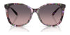 Coach L1101 HC8271U Sunglasses | Size 57 / Amethyst Pearl Tortoise / Smoke Purple Gradient (2N 21%) №584346