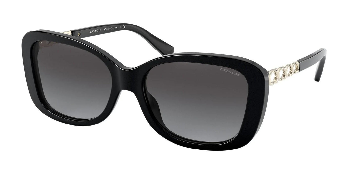 Coach L1129 HC8286 Sunglasses Black / Grey Gradient