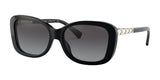 Coach L1129 HC8286 Sunglasses Black / Grey Gradient