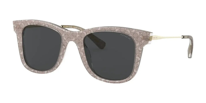 Coach L1135 HC8290 Sunglasses | Size 50 / Grey Glitter Signature C №558887 / Grey (3N 10%)