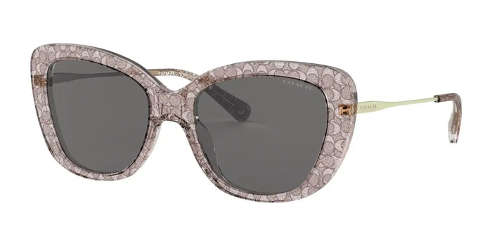 Coach L1136 HC8291 Sunglasses | Size 54 / Grey Glitter Signature C №558887 / Grey (3N 10%)